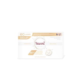 BAVENI Premium Laundry Detergent Packs – 60 Loads | Plant-Based, SLS-Free, Fragrance-Free | Vegan, HE Machine Compatible, Plastic-Free Packaging