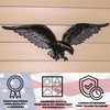 Montague Metal Products Flagpole Wall Eagle, 24-Inch, Black