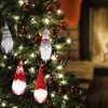 Christmas Tree Hanging Gnomes Ornaments Set of 4,Swedish Handmade Plush