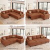 Belffin Plush Corduroy Modular Sectional Sofa Armrest Part Module for