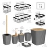 Clara Clark - Juego de Accesorios de baño Gris, Juego