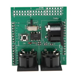 MIDI Adapter Board Serial to MIDI Module 24Pin RUN PGM Switch MIDI Connectors for R3 AVI PIC Digital Interface Adapter