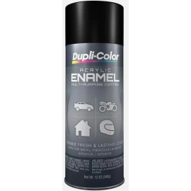 Dupli-Color DA1603 Paint Acrylic Enamel Semi-Gloss Black 12 oz Aerosol