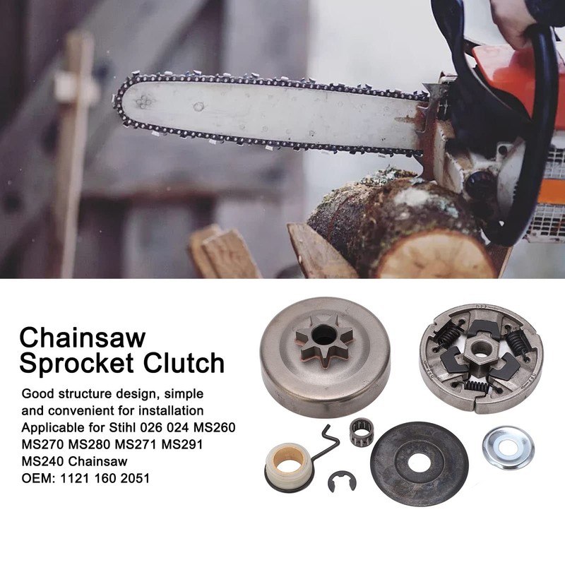 KooingTech Chainsaw Chain Wheel Clutch Iron Clutch Drum Replacement Parts