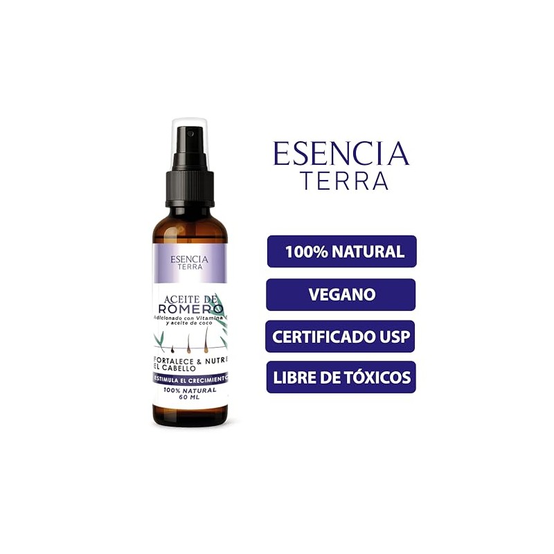 Tratamiento de aceite de romero anticaída 100 natural - Reparación