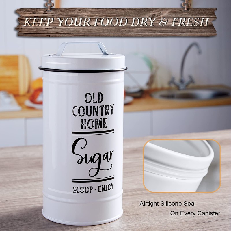 DAYYET Canisters Sets for the Kitchen, Airtight Kitchen Canisters for