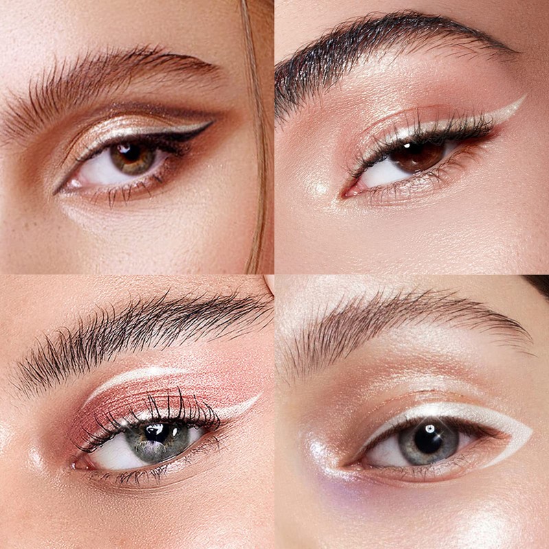 Music Flower Eyeliner Pen,Waterproof liquid Eyeliner with Precision Tip,Metallic Shimmer
