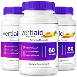 (3 Pack) VertiAid – Premium Verti Aid Formula with Natural Ingredients to Help Maintain Your Inner Sense of Balance, Clear Focus, and Concentration, Just Take 2 Easy-to-Swallow Pills (180 Capsules)