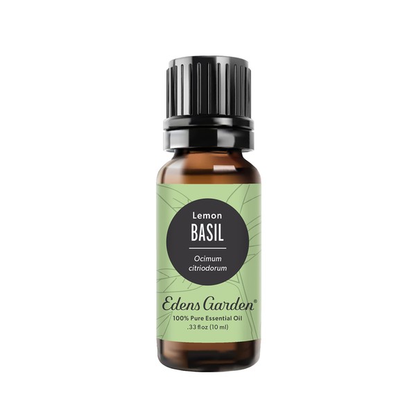 Edens Garden Basil- Lemon Essential Oil, 100% Pure Therapeutic Grade (Undiluted Natural/Homeopathic Aromatherapy Scented Essential Oil Singles) 10 ml