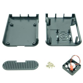Paradisetronic.com Raspberry Pi 4 Model B Case with Fan Black