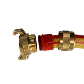 E-Best-Offer Heavy Duty Solid Brass Quick fit geka Type Fitting to 1/2" Garden Hose,no hoseclips Required just Push on and Tighten