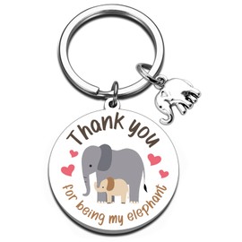 WXCATIM Elephant Gifts for Women Birthday Gifts for Mom Elephant Keychain Friendship Gift for Best Friend Birthday Mothers Day Christmas Unique Gift for Mom Grandma