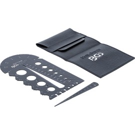 BGS 74247 | Screwpitch Gauge and Thread Template | Metric | M3 - M20, 0.5 - 13.00 mm