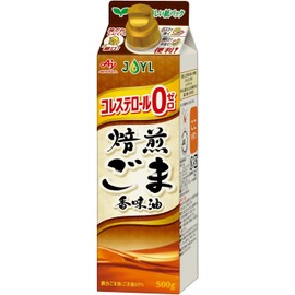 JOYL Roasted Sesame Flavor Oil (Cholesterol 0), Ajinomoto J-Oil Mills, 17.6 oz (500 g), Paper Pack