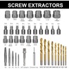 NORTOOLS 40Pcs CR-MO Screw & Bolt Extractor Set with Left