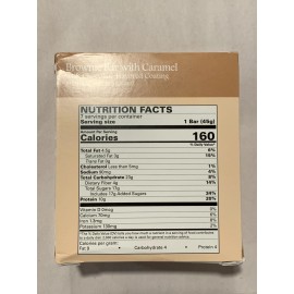 Barra Brownie con Recubrimiento Sabor Chocolate Barra Nutricional Sin Aspartamo