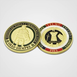 ARMOR OF GOD PRAY ALWAYS EPHESIANS SPANISH VERSION 6:11-18 1.75" CHALLENGE COIN