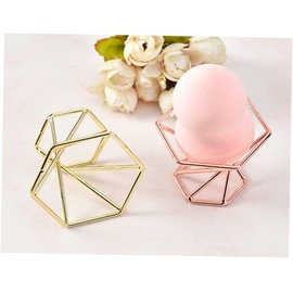 Minkissy 3sets Powder Puff Holder Tray Durable Material Powder Puff Support Makeup Accessory Perfect for Home 2pcs*3