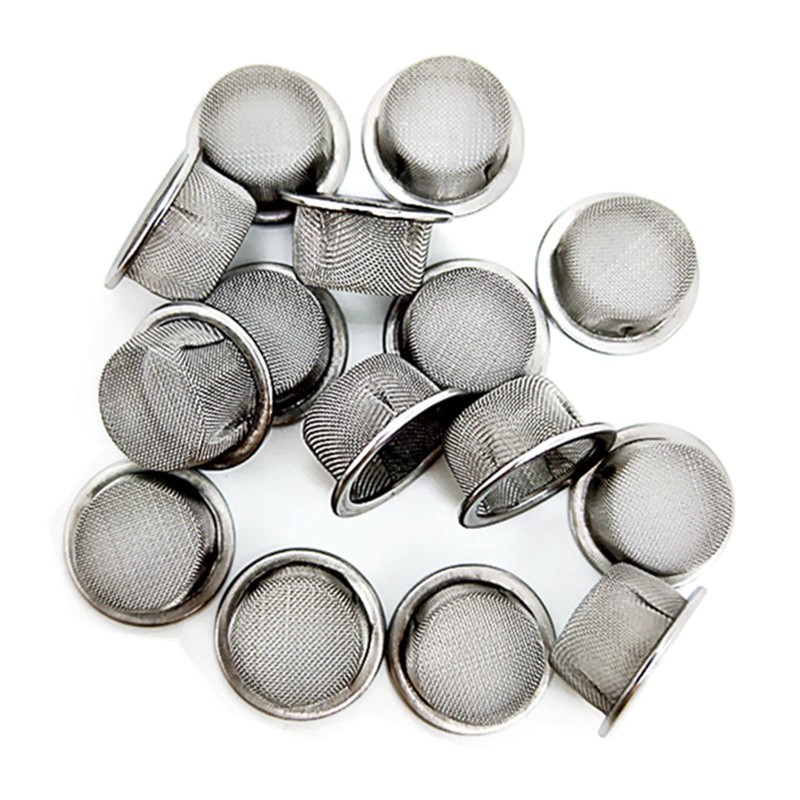 Cheeroyal 150Pcs Stainless Steel Smoking Screens Pipe Screen Filters 9.5/12.7/15/15.8/19/20mm