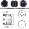 ZHSYMX 2500 lb Universal Replacement Air Spring Bag 1/2" NPT
