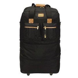 30" Black Rolling Wheeled Duffel Bag Spinner Suitcase Duffle Luggage Carry on