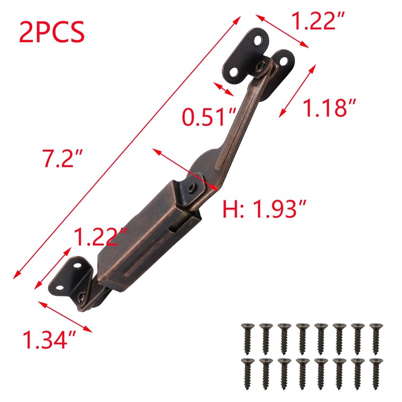 T Tulead Spring Lid Support Left Right Lid Support Down