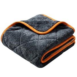 AIERSUI 1400 GSM Car Drying Towels – Microfiber Towels for Cars (40" x 24"), Ultra-Absorbent, Streak-Free, Scratch-Free, No Water Spots, Double-Twist Pile & Edgeless Design
