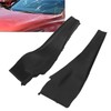 1Pair Front Cowl Extension Trim Cover Black Left Right Windshield