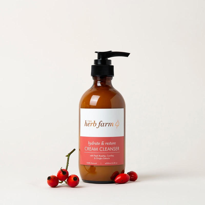 The Herb Farm Hydrate & Restore Cream Cleanser, 200ml