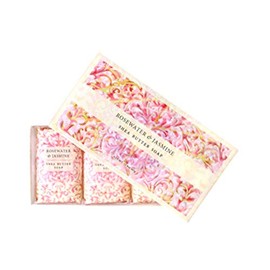 French Milled Soap Boxed Soap Set (Rosewater & Jasmine)