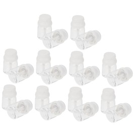 Minkissy 20pcs Mini Milk Bottle Lip Gloss Tubes Lip Balm Container Refillable and Portable for Diy Cosmetics Lightweight and Leak Design