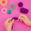 Curtzy Plastic Pompom Maker Set (4 Pack) with Cutting Scissors