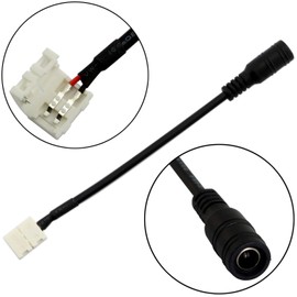 E-outstanding 10PCS LED Strip DC Female Connector 2Pin 8mm Connector Cable DC Female Plug for 3528 Single LED Strip