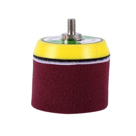 For Polishing Sponge 50 mm Velcro - 2 Inch Sponge Polishing Discs 16 Pieces Flat Polishing Buff Pad Set for Air Sander Car Polisher Thread-M6X1