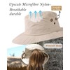 TOP-EX UPF 50 Sun Hat Women Wide Brim UV Protection