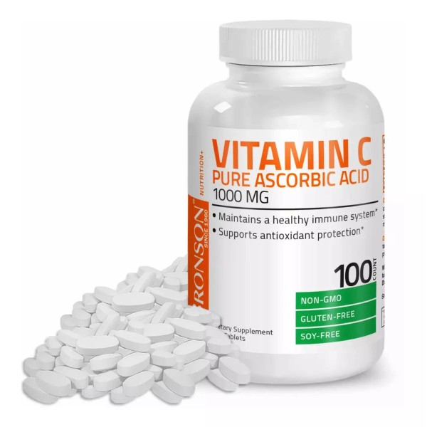 Bronson Vitamina C 1000mg Bronson (100 Tabletas) Hecho En E.u