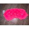 Claire’s Plush Pink Rhinestone Quilted Sleeping Mask Super Soft Satin