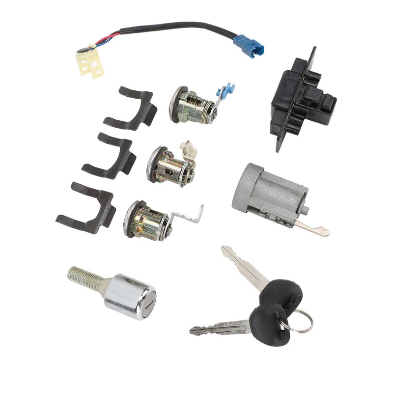 Car Full Lock Cylinder Key Set MR259111 Replacement for Mitsubishi