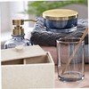 LIFKOME Cotton Swab and Pad Storage Organizer Compartment Makeup Accessory