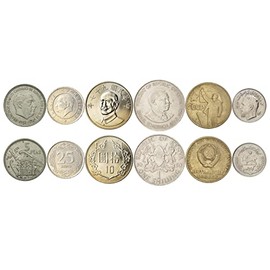 6 Coins Collection | Dictators | Lenin | Pahlavi | Franco | Atatürk | Kai-Shek | Moi