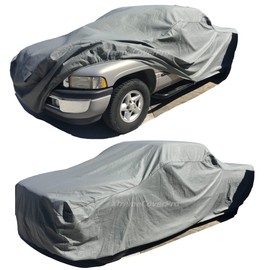 Car Cover fits 1999 2000 2001 2002 2003 Dodge Ram 1500 2500 3500 Quad Cab 6.5ft Bed XTREMECOVERPRO PRO Plus Series Grey Truck Cover