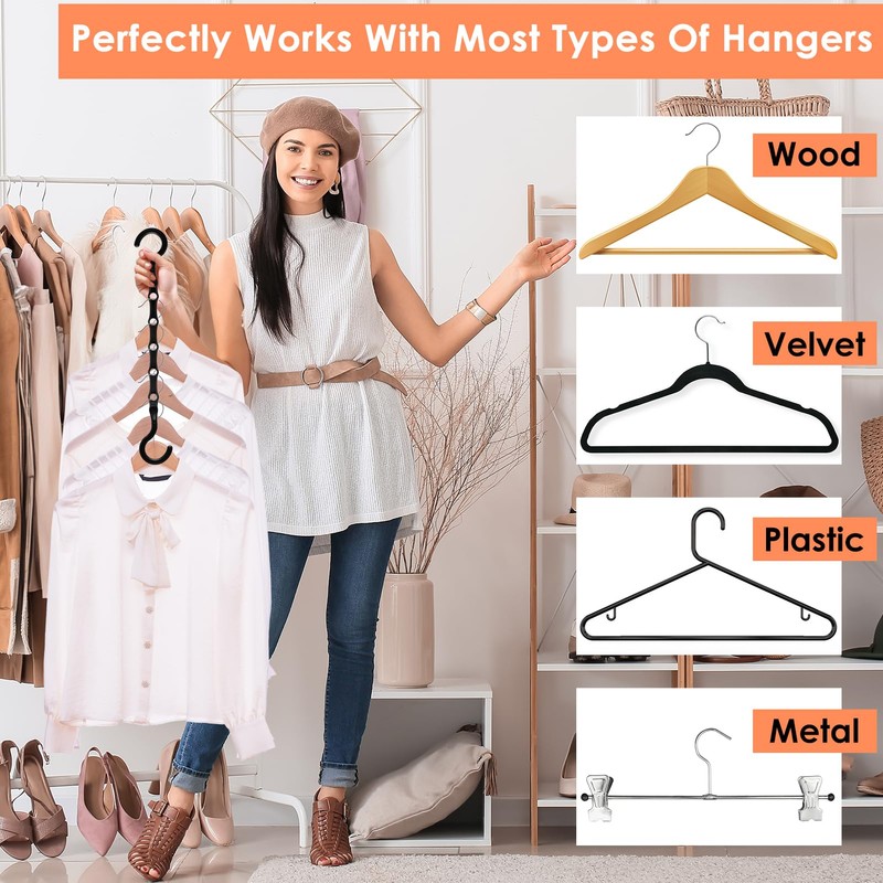 Closet Organizers and Storage, Sturdy Space Saving Hanger for Heavy