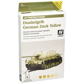 Vallejo AFV German Dark Yellow Modulation Set, 8ml