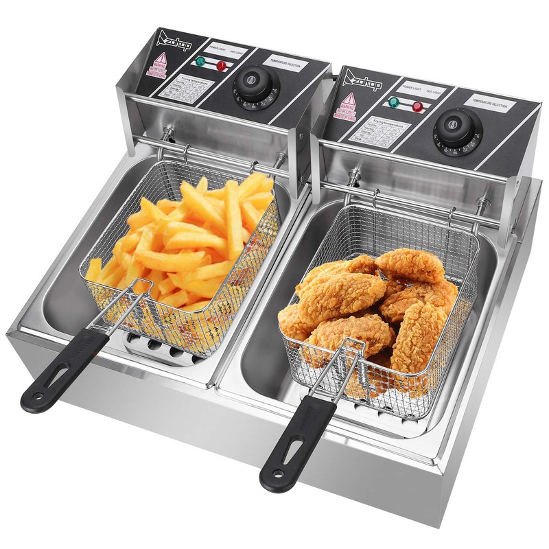 ZOKOP EH82 5000W MAX 110V 12.7QT/12L Stainless Steel Double Cylinder