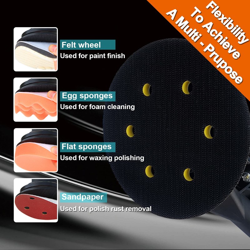 MOMODA Professional Air Random Orbital Sander, 6 inch Dual Action
