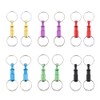 YangLand 2Pcs/Set Quick Release Keychain Pull-Apart Removable Keyring with Two