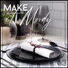 Vikko Dinner Plates, Set of 4 Black Alabaster Plates, 11"