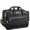 Black Leather Practical Expandable Computer Case (#2438-0)