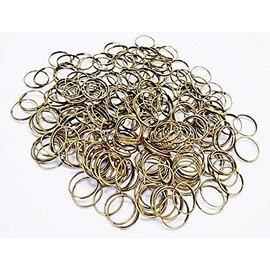 250 Large Size 14 mm ANTIQUE BRASS BRONZE Rings Fasteners Clasps Metal Chandelier Light Links For Making Chains of Garlands Crystals Drops Crafts Beading Charms Christmas Tree Decorations