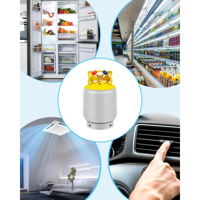 FAHKNS Recovery Tank, Reusable Cylinder Can 30 lb HVAC Tank